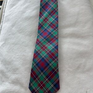 Southern Tide Classic Plaid Tie in Green, Red, and Blue
